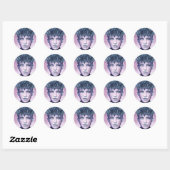 Boomhoofd Ronde Sticker (Vel)