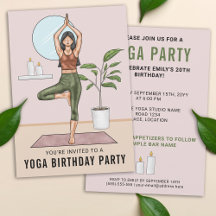 Boomhouding Workout Vrouw Yoga Verjaardagsfeestje