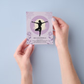 Boomhouding - Yogadocent met Lotusbloemen Flyer (Hand)