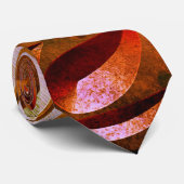 Boomhoutbewerkte houtkorrels lijken elegant abstra stropdas (Opgerold)