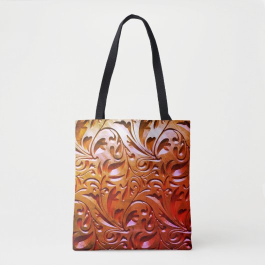Boomhoutbewerkte houtkorrels lijken elegant abstra tote bag (Voorkant)