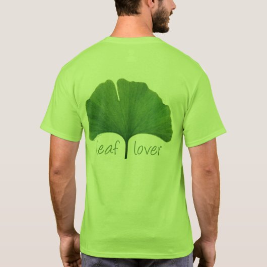 Boomhugger, Leaf Lover Ginkgo Leaf Eco T-shirt (Achterkant)