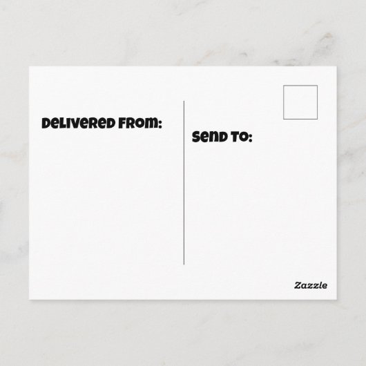 Boomhuis en pompoenen briefkaart (Achterkant)