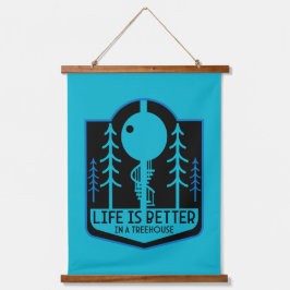 Boomhuis Huizen Hangend Wandkleed