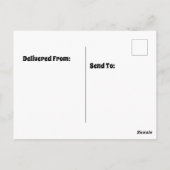 Boomhut door water poster briefkaart (Achterkant)