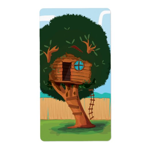 Boomhut Etiket (Voorkant)