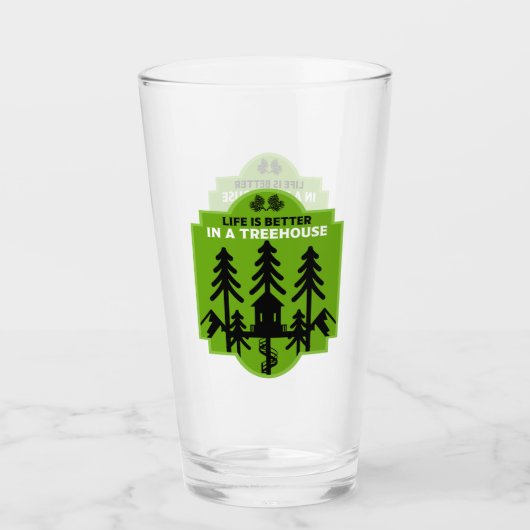 Boomhut Living Glas (Voorkant)