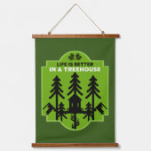 Boomhut Living Hangend Wandkleed (Voorkant)