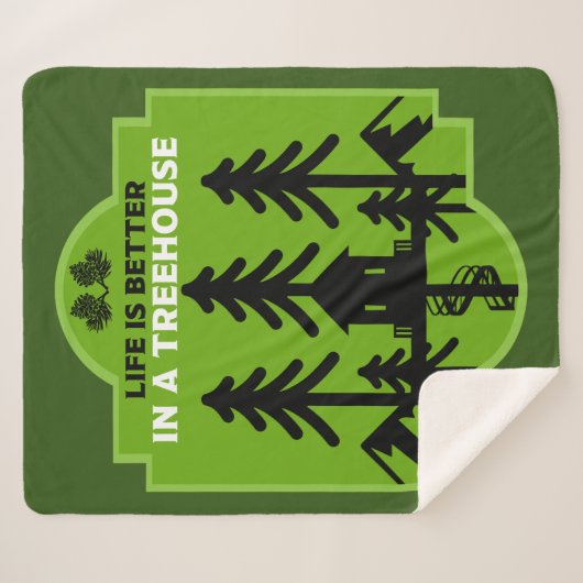 Boomhut Living Sherpa Deken (Voorkant (horizontaal))