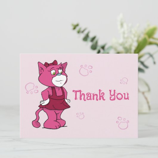 Boomi Cats Bedankkaart (Staand voorkant)