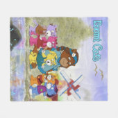 Boomi Cats Fleece Deken (Voorkant (Horizontaal))