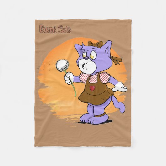 Boomi Cats Fleece Deken (Voorkant)