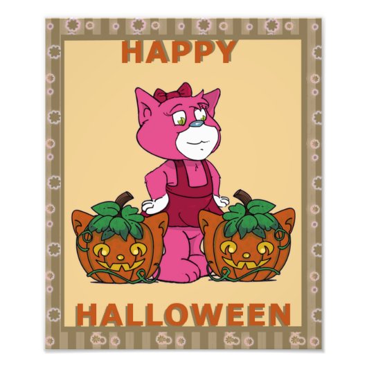 Boomi Cats Kat Pumpkins Poster (Voorkant)