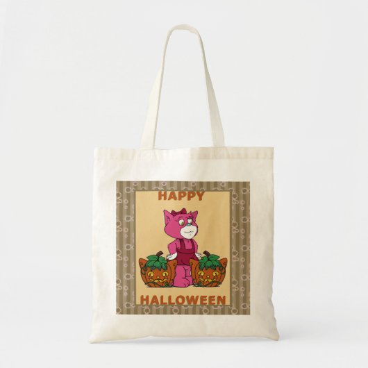 Boomi Cats Kat Pumpkins Poster Tote Bag (Voorkant)