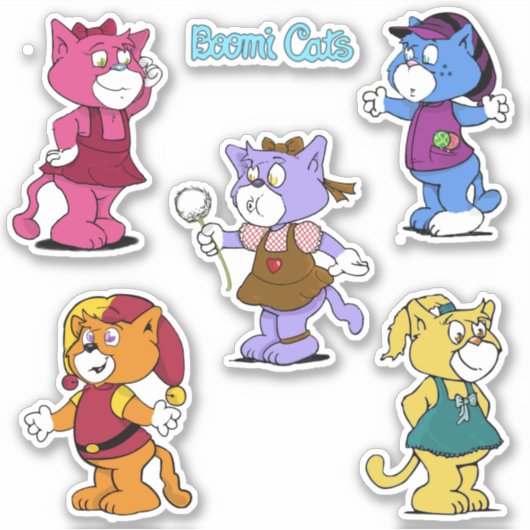 Boomi Cats Stickers (Voorkant)