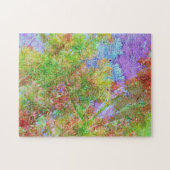  boomillusies Kleurrijke bladeren puzzel (Horizontaal)