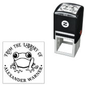 Boomkikker #3 Amfibieën Bibliotheek Boeknaam Zelfinktende Stempel (In situ)