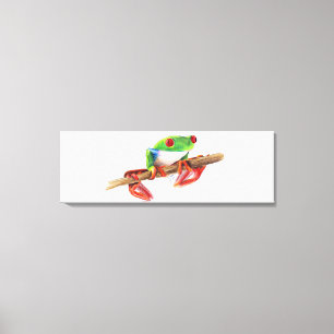 Boomkikker boomkikker cute dier illustratie tekeni canvas afdruk