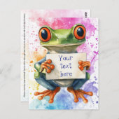  boomkikker - Briefkaart (Voorkant / Achterkant)