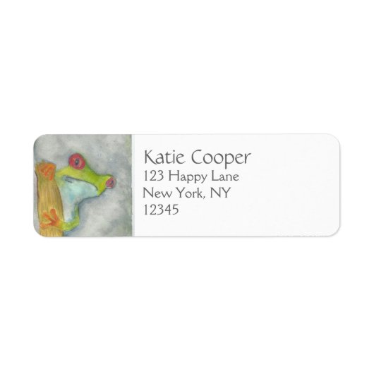 Boomkikker Etiket (Voorkant)