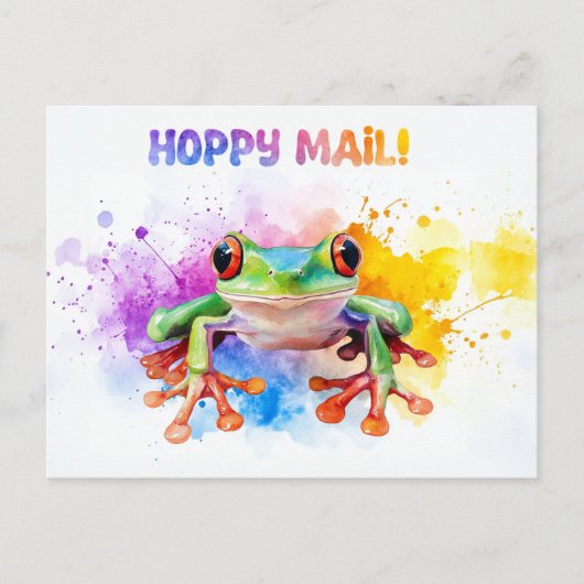 Boomkikker Hoppy Mail! 2 - BRIEFKAART (Voorkant)