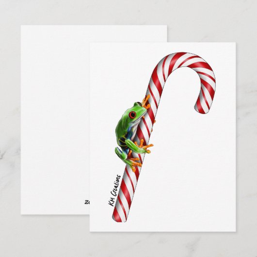 Boomkikker - kerstkaart (Voorkant / Achterkant)