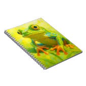 Boomkikker notitieboek | Kleurrijk kikker kunst jo (Rechterzijde)