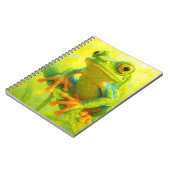 Boomkikker notitieboek | Kleurrijk kikker kunst jo (Linkerzijde)