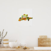 Boomkikker op de steel poster (Keuken)