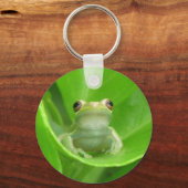 Boomkikker op Oranje leder in het bloed - Sleutelh Sleutelhanger (Voorkant)