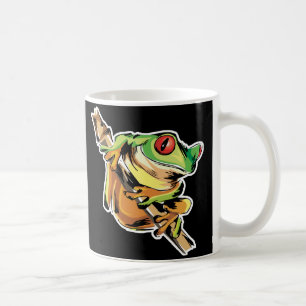 boomkikker op tak koffiemok