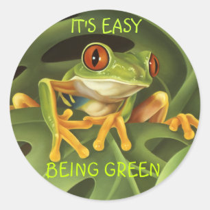 Boomkikker Ronde Sticker