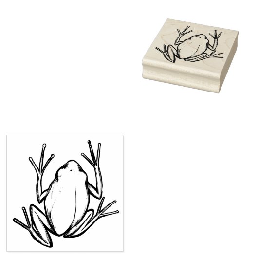 Boomkikker Rubberstempel (Gestempeld)