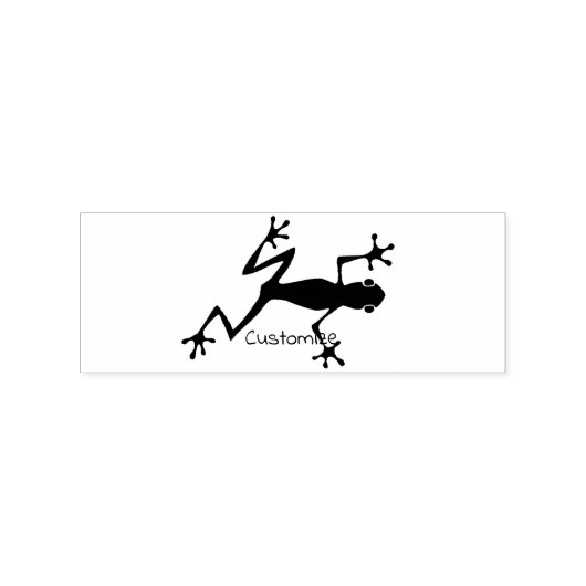 Boomkikker Silhouet Thunder_Cove Rubberstempel (Gestempeld)
