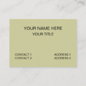 Boomkikker Visitekaartje (Achterkant)