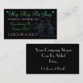 Boomkikker Visitekaartje monster4 (Voorkant / Achterkant)