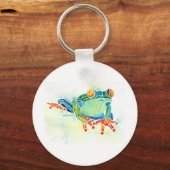 Boomkikker Whimsical Green Sleutelhanger (Voorkant)