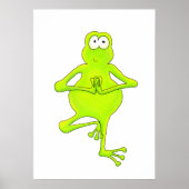 Boomkikker Yoga Tree Pose Art Print (Voorkant)