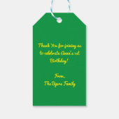 Boomkikkers Kinderverjaardag Schattig Cadeaulabel (Achterkant)