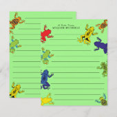 Boomkikkers Schattige Kinderen platte Briefpapier Bedankkaart (Voorkant / Achterkant)