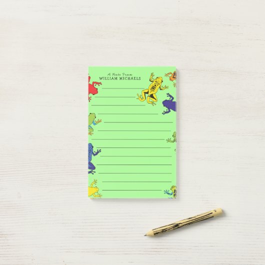 Boomkikkers Schattige Kinderen Post-it® Notes (Op bureau)