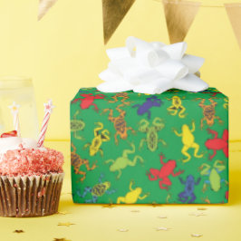 Boomkikkers van de Birthday Cute Cadeaupapier
