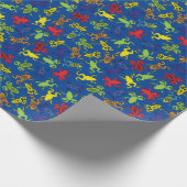 Boomkikkers van de Birthday Cute Cadeaupapier (Hoek)