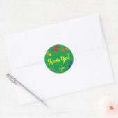 Boomkikkers van de Birthday Cute Ronde Sticker (Envelop)