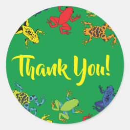 Boomkikkers van de Birthday Cute Ronde Sticker