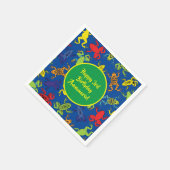 Boomkikkers van de Birthday Cute Servet (Hoek)