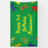 Boomkikkers van de Birthday Cute Spandoek (Verticaal)