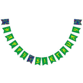 Boomkikkers van de Birthday Cute Vlaggetjes