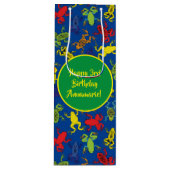 Boomkikkers van de Birthday Cute Wijn Cadeautas (Voorkant)