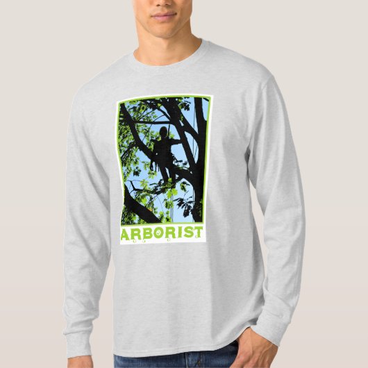 Boomklimmer Silhouet: Arborist T-Shirt (Voorkant)